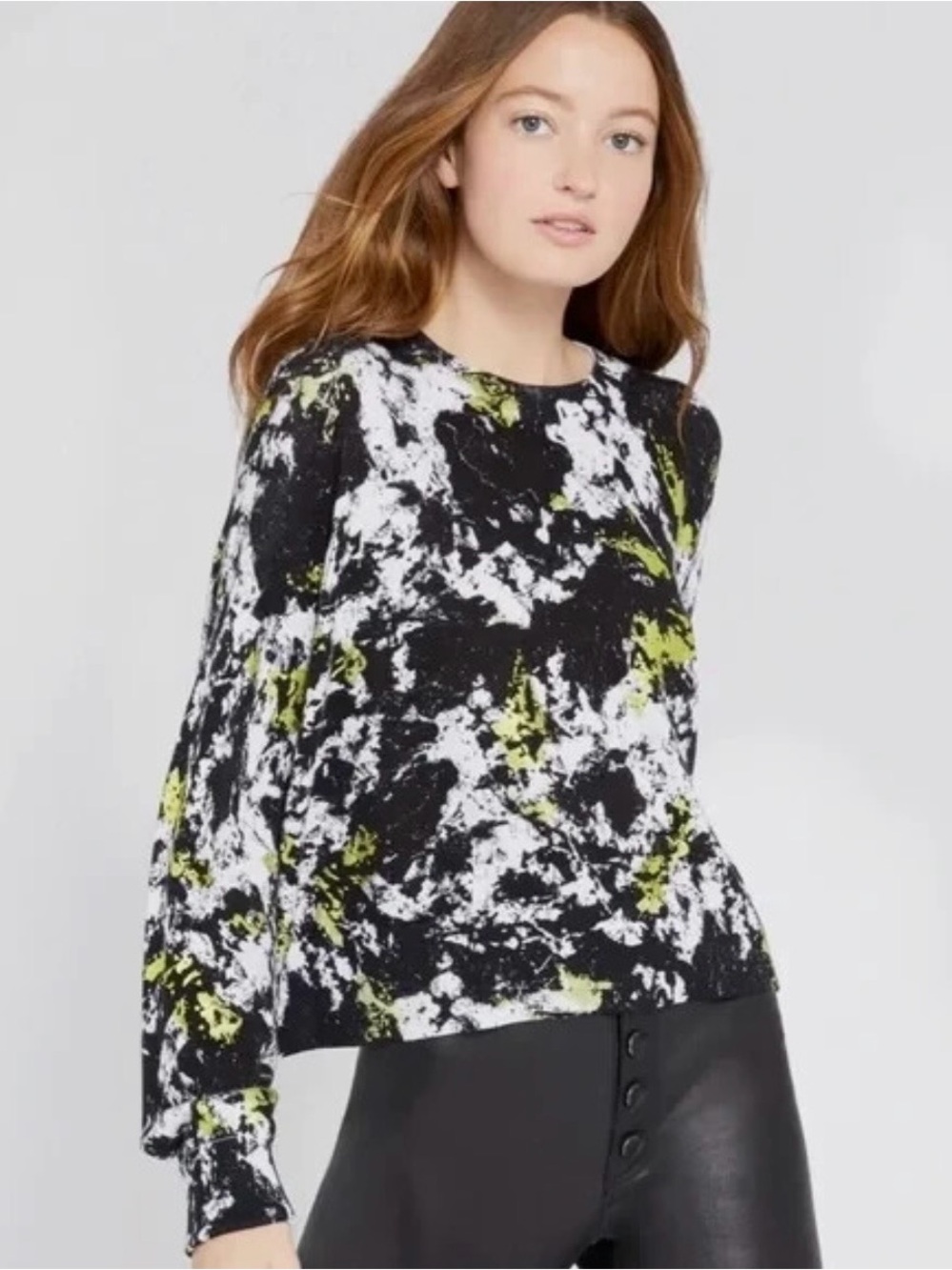 Alice + Olivia Quintin printed pullover sweater